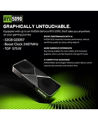 Hp Omen Max 45L Gaming Tower Desktop, Amd Ryzen 9 9900X3D, Rtx 5090, 32GB DDR5, 2TB Ssd, Wi-Fi 7, Shadow Black Glass, Win11 Home, Black