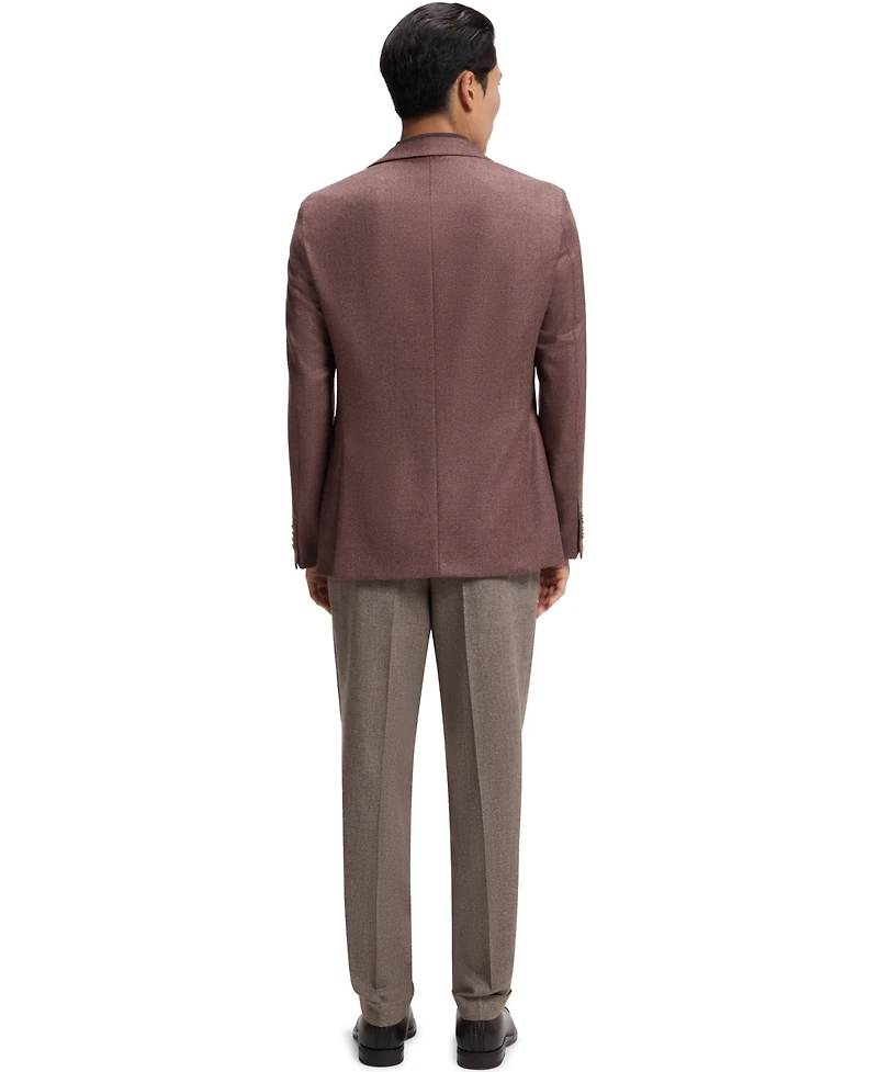 Boss by Hugo Men's Wool-Silk Regular-Fit Single-Breasted Blazer