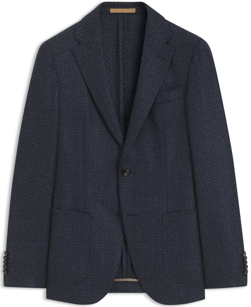 Boss by Hugo Men's Patterned Wool Slim-Fit Jacket