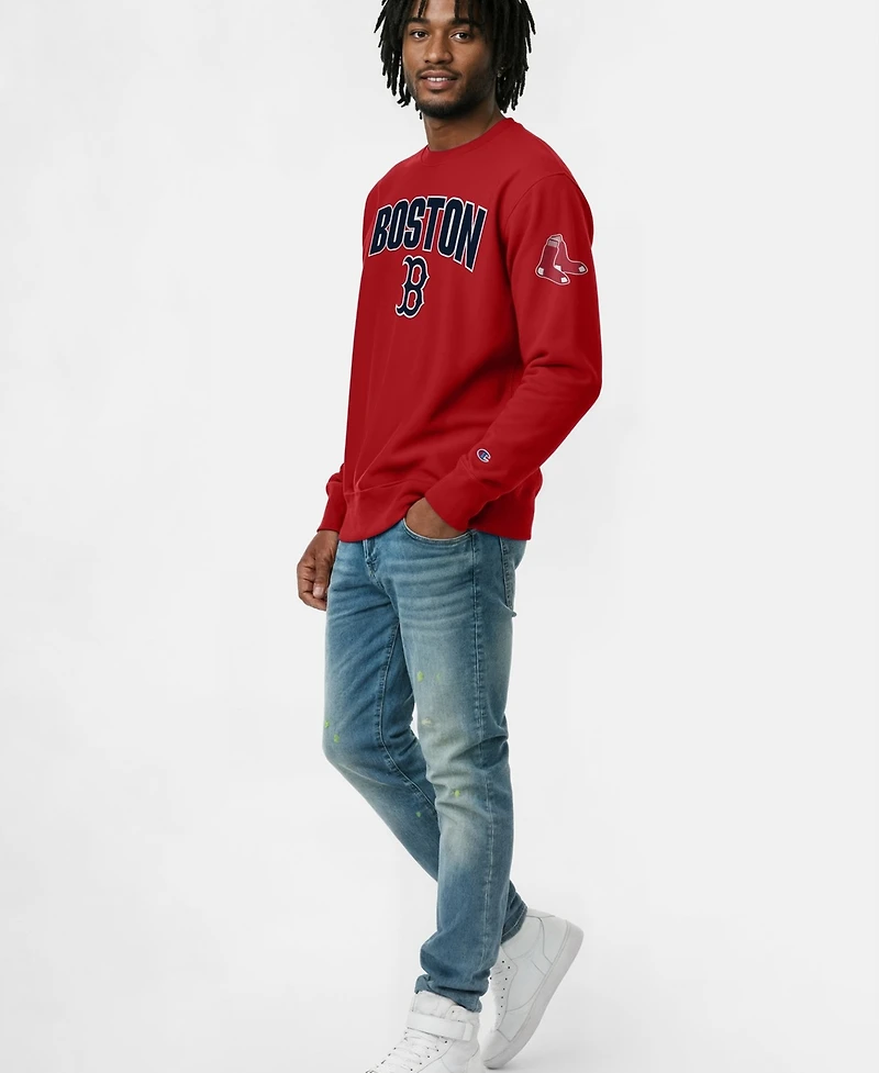 Champion Men's Boston Red Sox Reverse Weave Fleece-Lined Sweatshirt