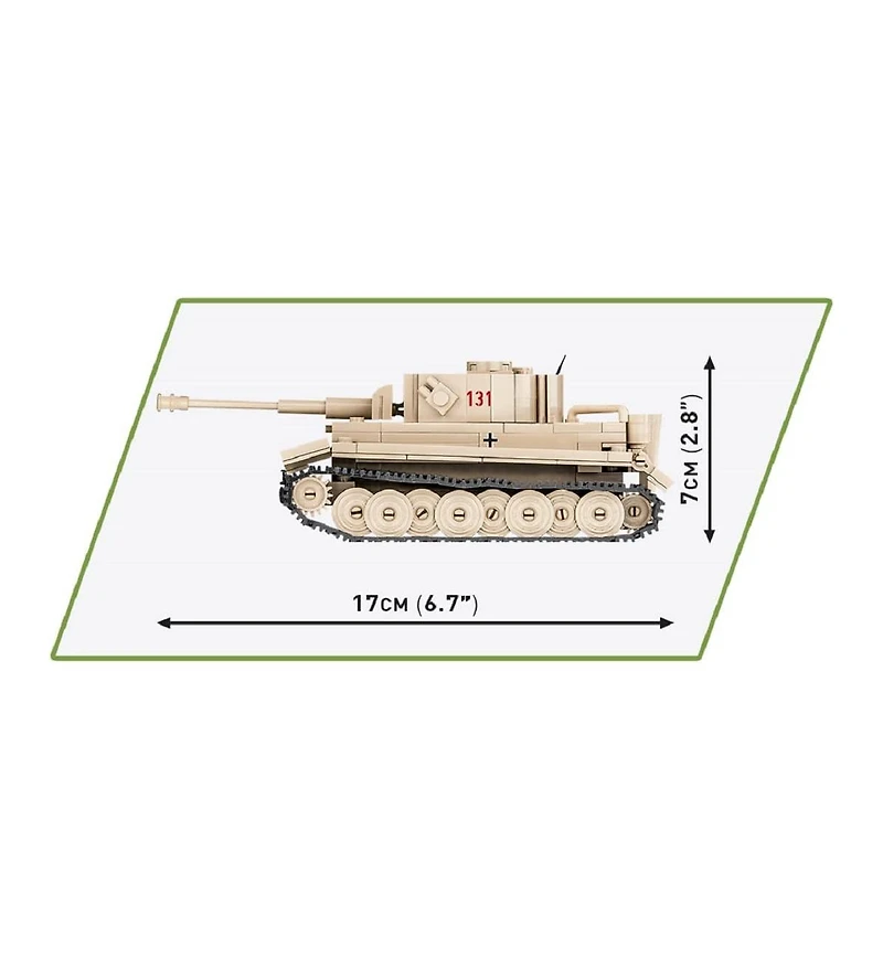 Cobi Historical Collection Panzer Vi Tiger "131" Tank, 350 pieces