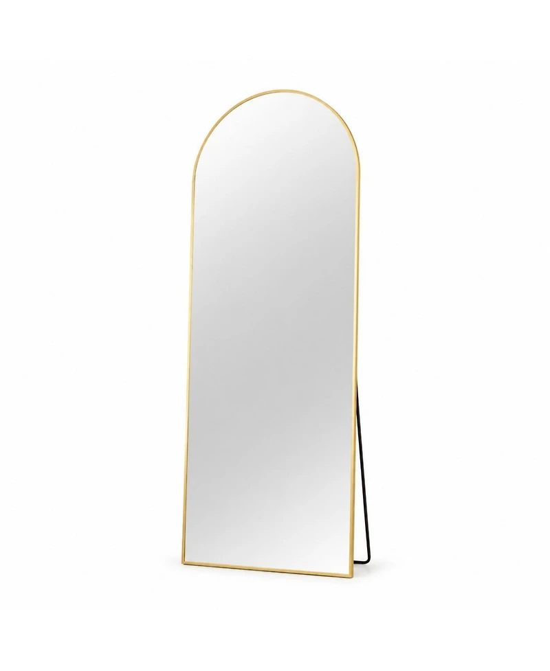 Phying 58 x 19 Inch Aluminum Alloy Frame Full Length Floor Mirror, Free Standing and Wall Mounted Dressing Vanity Mirror