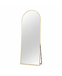 Phying 58 x 19 Inch Aluminum Alloy Frame Full Length Floor Mirror, Free Standing and Wall Mounted Dressing Vanity Mirror