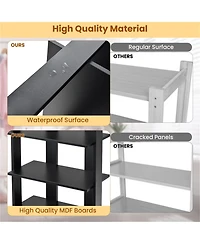 Slickblue 7-Tier Entryway Shoe Rack with Double-Row Adjustable Storage