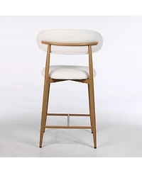 Slickblue Set of 2 Counter Height Bar Stools with Upholstered Seat