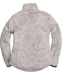 Legendary Whitetails Women's Fuzzy Hide Fleece Quarter-Zip Mock-Neck Pullover