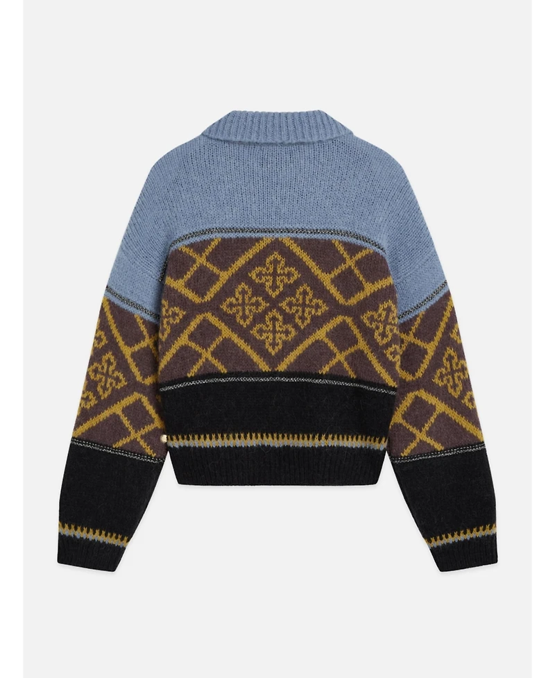 Scotch & Soda Women's Fair Isle Boxy-Fit Pullover