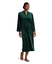 Miss Elaine Women's Fleece Zip Front Long Robe