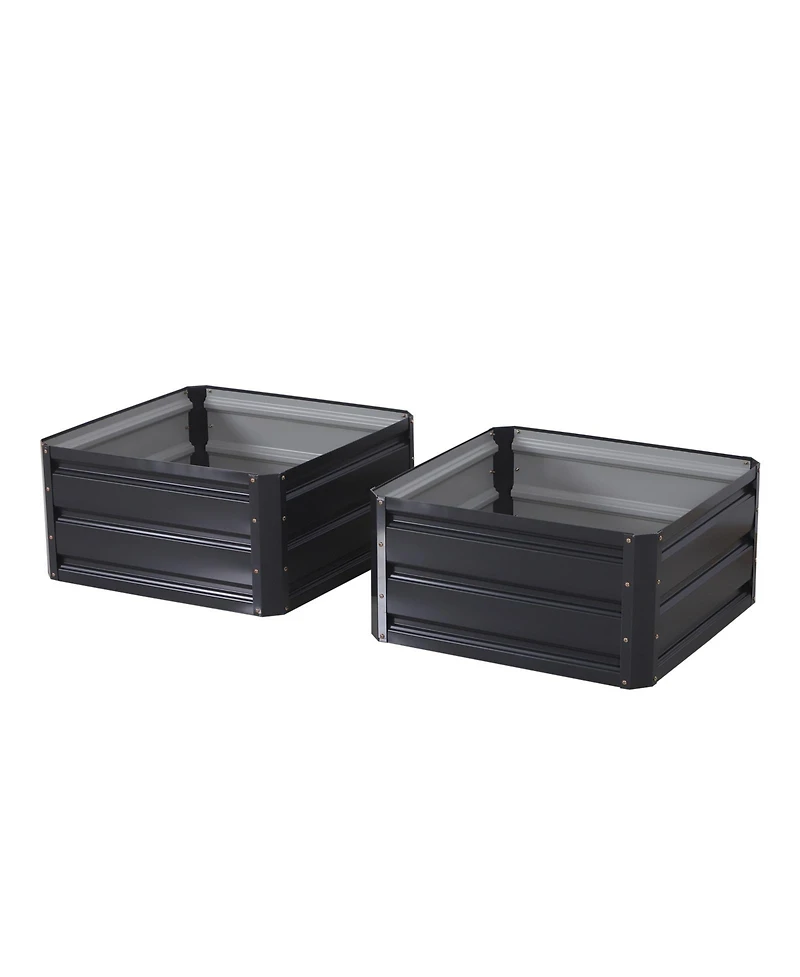 Outsunny 23.5" Raised Wall Garden Planet Beds for Vegetables and Flowers