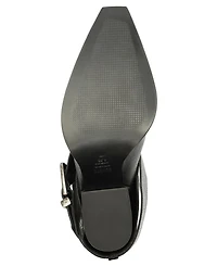 Schutz Women's Parker Buckle Block Heel Dress Booties