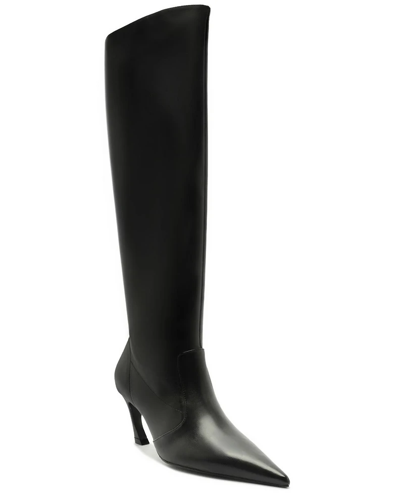 Schutz Women's Lexi Mid Pointed Toe Slouch Dress Boots