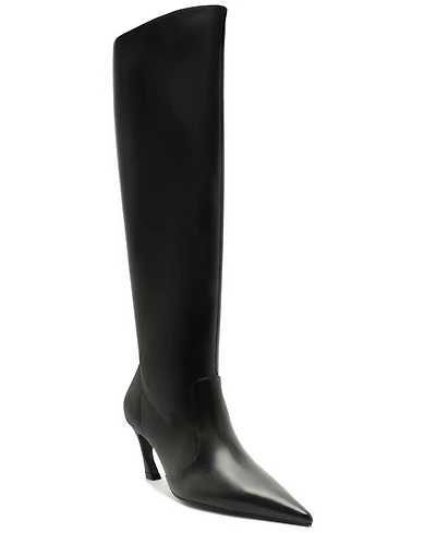 Schutz Women's Lexi Mid Pointed Toe Slouch Dress Boots