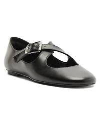 Schutz Women's Molly Criss-Cross Round Toe Flats