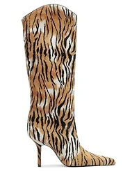 Schutz Women's Mary Ellen Heeled Pointed Toe Tall Dress Boots