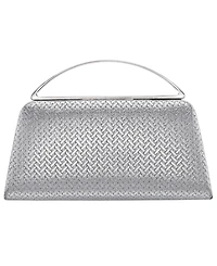 Nina Genesis Metallic Woven Small Handle Clutch Handbag
