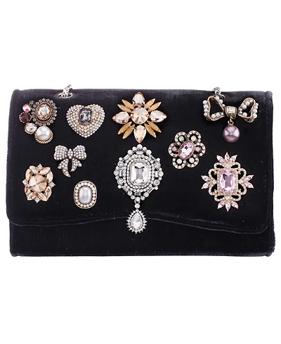 Nina Embellished Small Flap Clutch Handbag