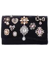 Nina Embellished Small Flap Clutch Handbag