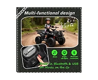 Yobtop 24V Dual Motor Off-Road Ride-On Atv, Ages 3-5
