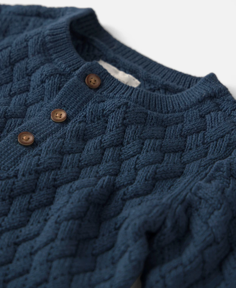 Little Planet by Carter's Baby Boys' or Girls' Sweater-Knit Long-Sleeve Jumpsuit