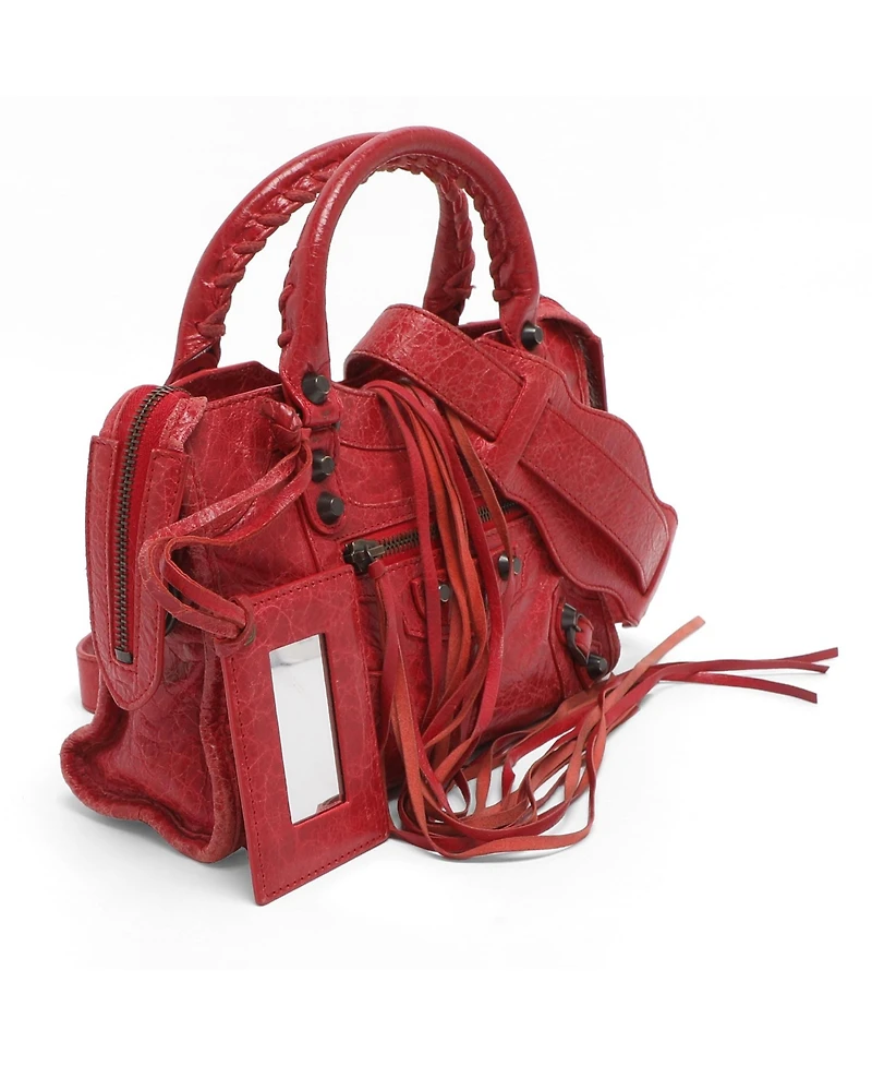 Pre-Owned Balenciaga Leather Motorcycle City Mini Tote