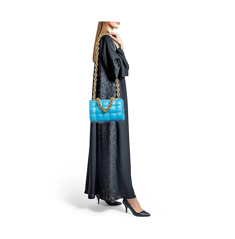 Pre-Owned Bottega Veneta Padded Chain Cassette Leather Shoulder Bag