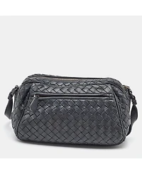 Pre-Owned Bottega Veneta Women's Intrecciato Woven Leather Crossbody Bag