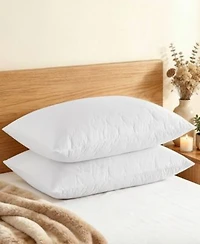 Unikome Quilted Goose Down Feather 2 Pack Pillows