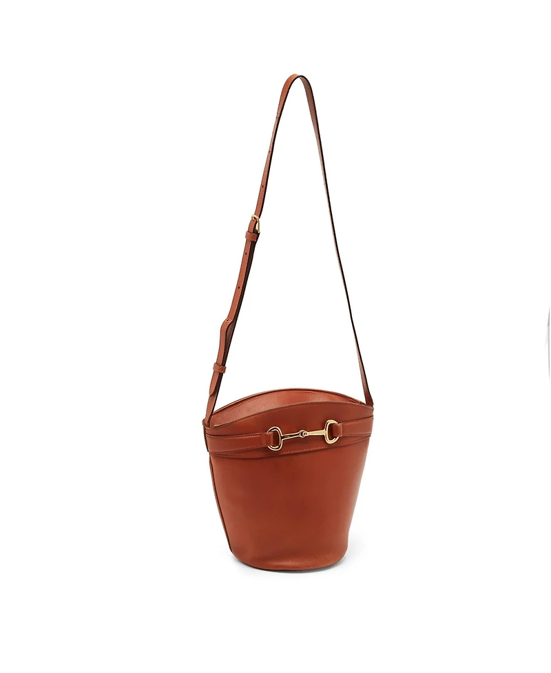 Pre-Owned Celine Women's Crecy Horsebit Leather Bucket Bag