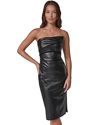 Donna Karan New York Women's Strapless Ruched Sheath Dress