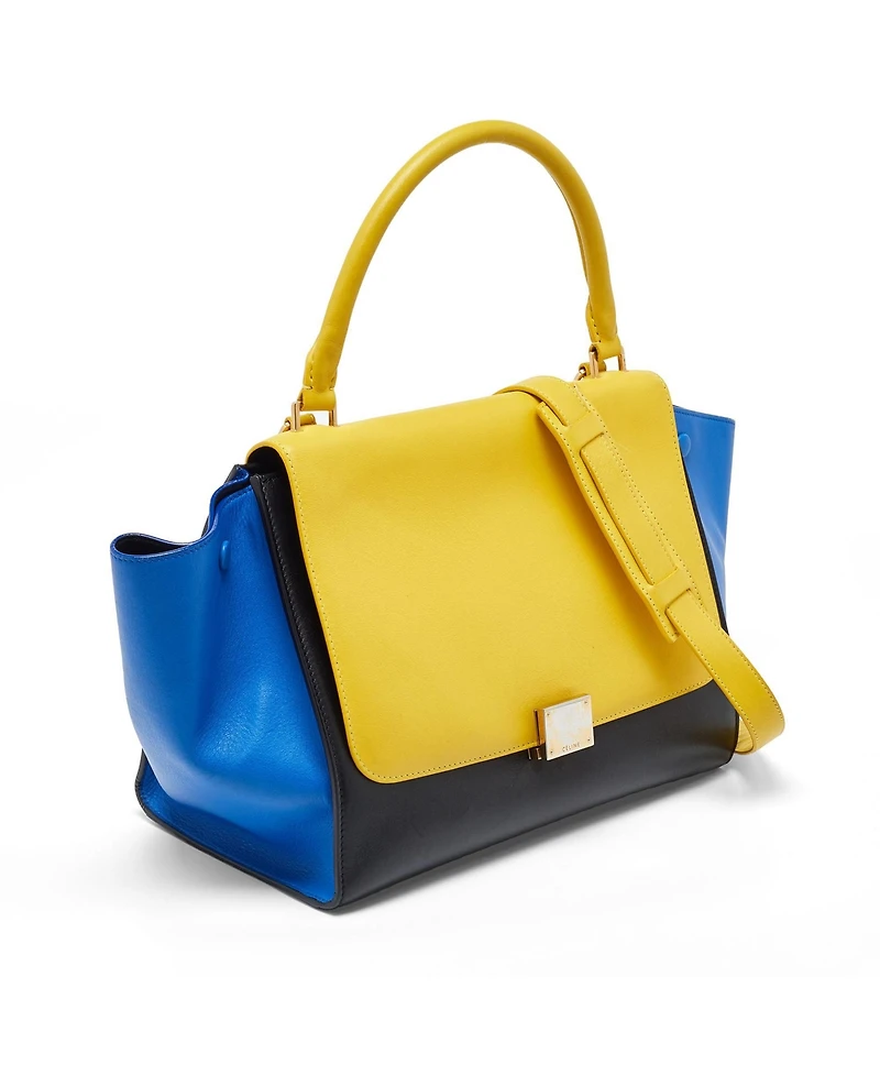 Pre-Owned Celine women's Small Phantom Luggage Tote in Royal Leather