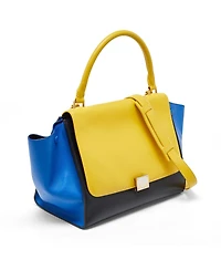 Pre-Owned Celine women's Small Phantom Luggage Tote in Royal Leather