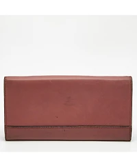 Pre-Owned Chloe Women's Logo Flap Leather Continental Wallet