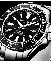 Stuhrling Depthmaster 3950A Quartz 42mm Diver Watch