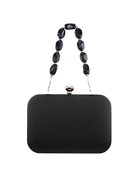 Nina Kaela Beaded Strap Minaudiere Small Clutch Handbag