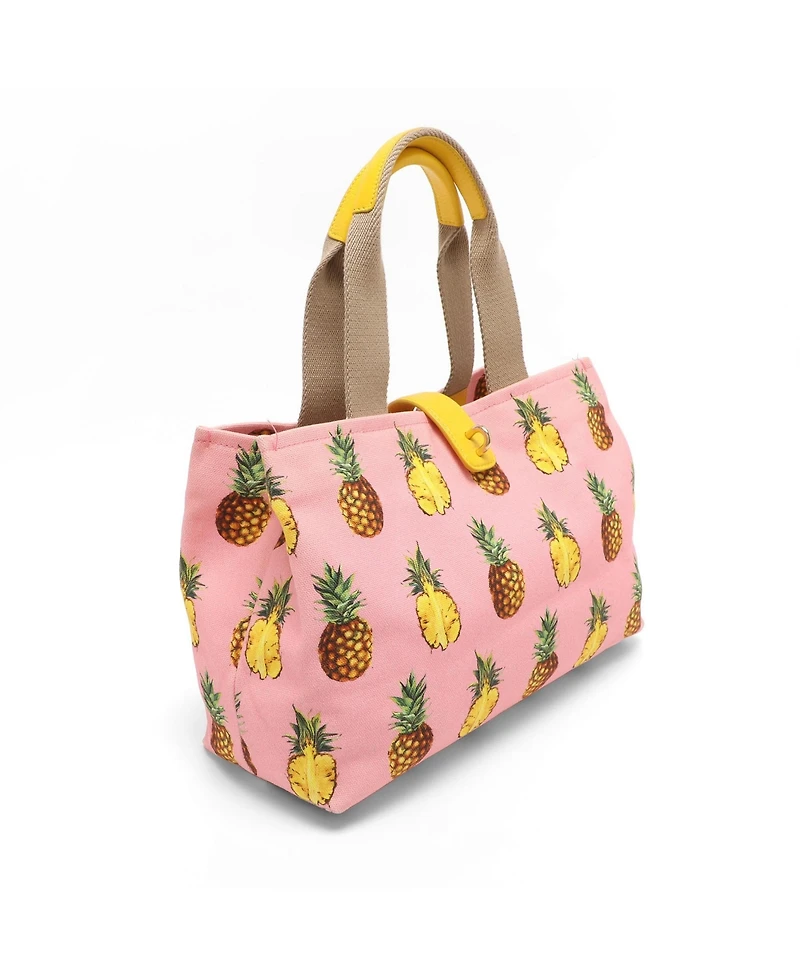 Pre-Owned Dolce & Gabbana Pineapple Print Canvas Tote Bag