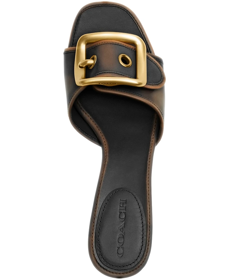 Coach Women's Margot Oversized Buckle Sandals