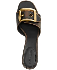 Coach Women's Margot Oversized Buckle Sandals