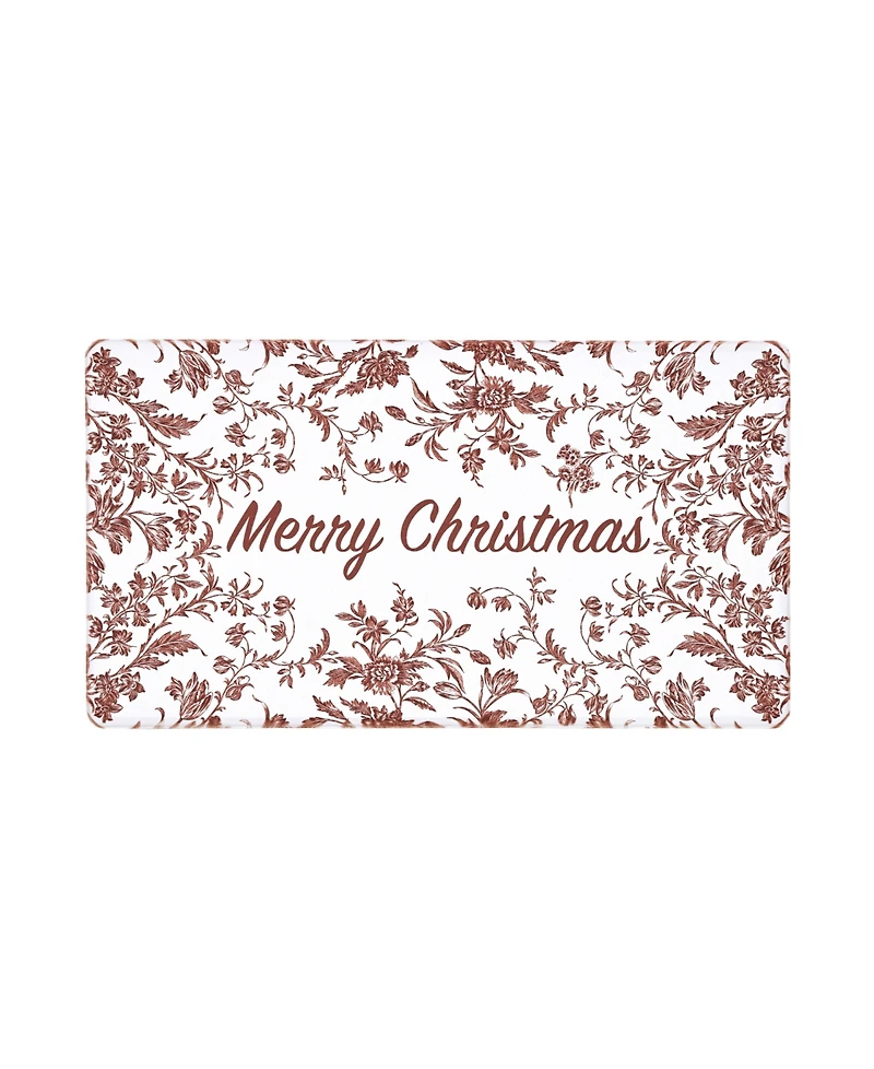 Laura Ashley Amberley Merry Christmas Non-Slip Kitchen Mat