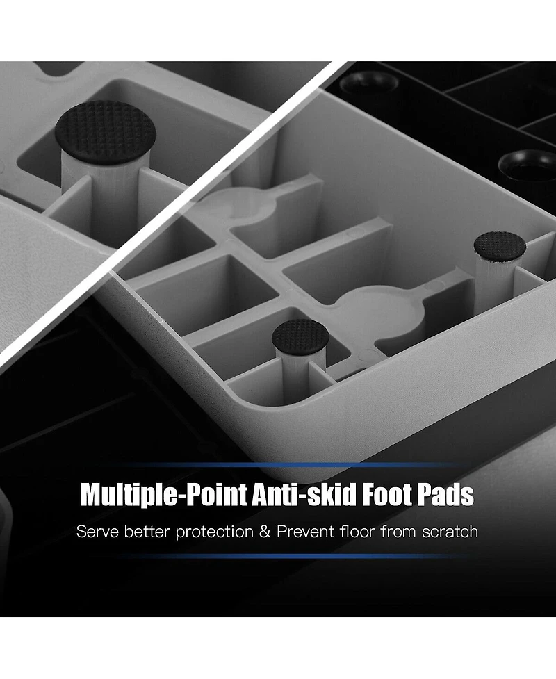 Glintex Aerobic Step Platform, 3 Heights at 5, 7 and 9 in, Holds 330 lbs.