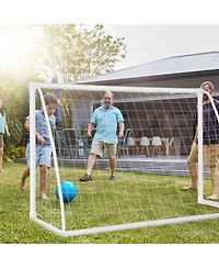 Glintex Soccer Goal for Ages 6 and Up, 6 x 4 ft Upvc Frame, 6 Pegs.