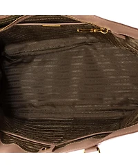 Pre-Owned Prada Large Lux Open Tote Saffiano Leather