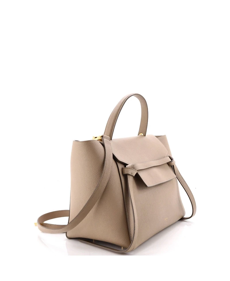 Pre-Owned Celine Mini Belt Bag Textured Leather