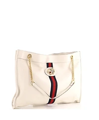Pre-Owned Gucci Large Rajah Chain Tote Leather