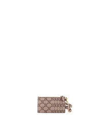 Pre-Owned Gucci x Balenciaga The Hacker Project Zip Card Case with Strap Gg Coated Canvas
