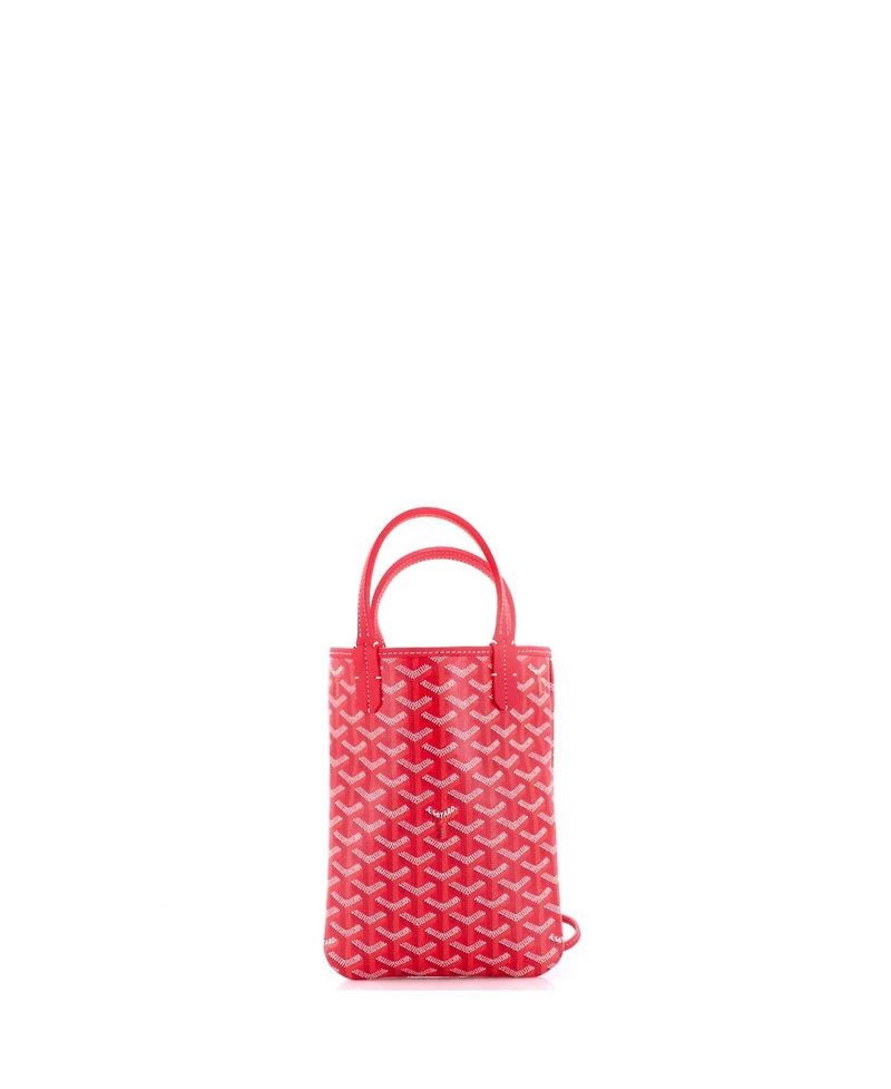 Pre-Owned Goyard Mini Poitiers Tote Printed Coated Canvas and Printed Canvas