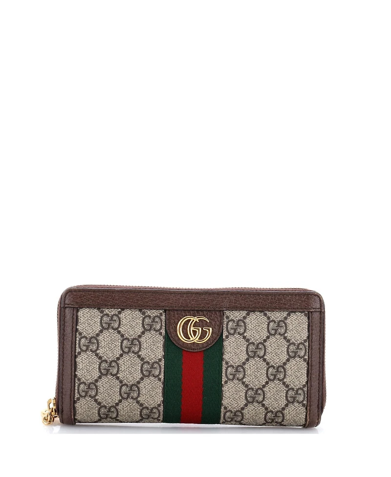 Pre-Owned Gucci Ophidia Zip Around Wallet Gg Coated Canvas