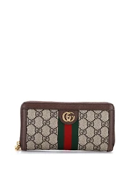 Pre-Owned Gucci Ophidia Zip Around Wallet Gg Coated Canvas