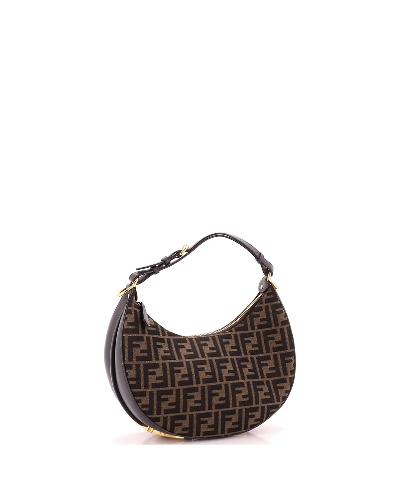 Pre-Owned Fendi Small Fendigraphy Bag Zucca Canvas