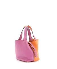 Pre-Owned Hermes Pm Casaque Picotin Lock Bag Clemence