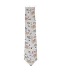 Trafalgar Men's Beach Get A Way Silk Novelty Necktie